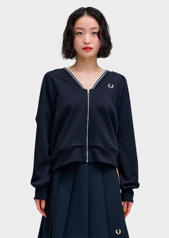 Толстовка FRED PERRY Sheer Tipped Swtshrt Cardigan