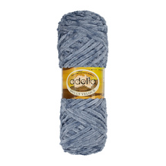 Пряжа ADELIA "ДОЛЛИ ВЕЛЮР" / "DOLLY VELOUR" 100% микрополиэстер 100 г 93 м ± 6 м №40 голубой