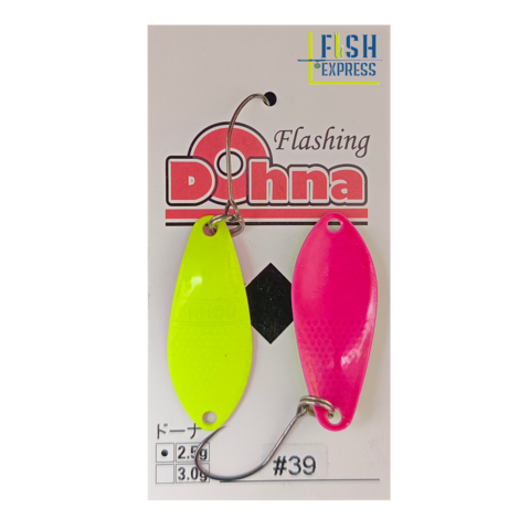 Блесна Anglers System Dohna 2,5g цвет #39 (лимонный\розовая подложка) (реплика)