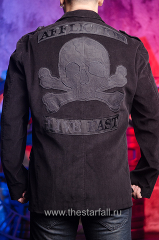 Affliction | Пиджак мужской Squadron Black AJ903BLK спина