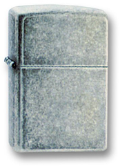 Фото Зажигалка ZIPPO Antique Silver Plate, латунь с покрытием ™Plate, серебристый, матовая, 36х12x56 мм