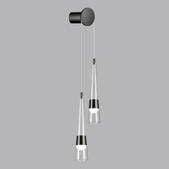 5044/24WL L-VISION ODL24 435 глянц.темн.хром/прозрачный/металл/стекло Бра LED 24W 3000K 2536Лм LUMP