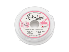 Тросик ювелирный 0,40мм, "SakuLux" ("СакуЛюкс"), цвет светлое серебро