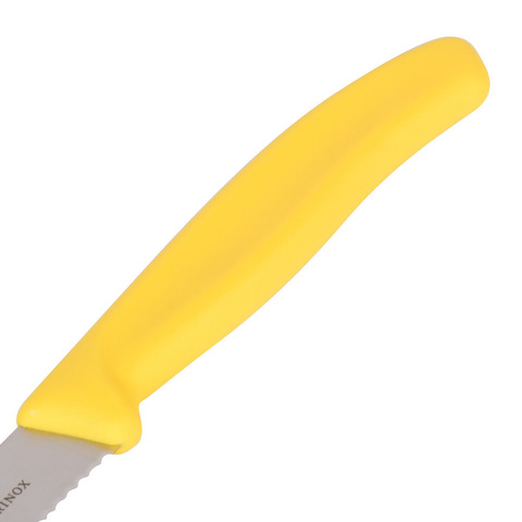 Нож Victorinox с волнистым лезвием, жёлтый (6.7836.L118)