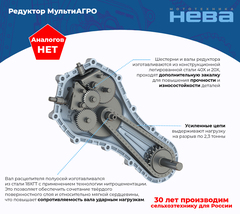 Редуктор мотоблока Нева МБ23 МультиАГРО в интернет-магазине ЯрТехника