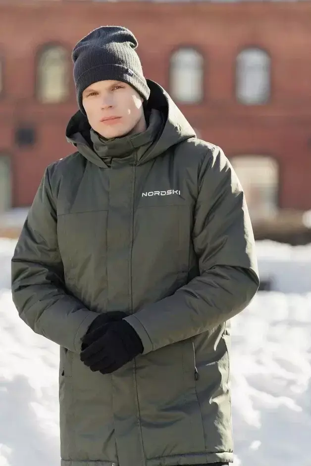 Теплая парка мужская Nordski khaki