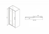 Abber Schwarzer Diamant AG30130BH Душевая дверь, цвет: чёрный