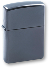 Фото Зажигалка ZIPPO Classic, покрытие Black Ice, латунь/сталь, черная, глянцевая, 36х12х56 мм