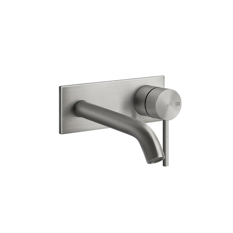Gessi 316 54088#239 Встраиваемый смеситель с изливом 147мм (внешние части), цвет: steel brushed