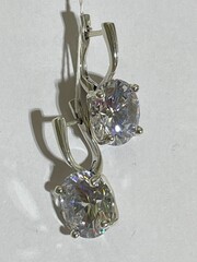 Корона (серьги из серебра)