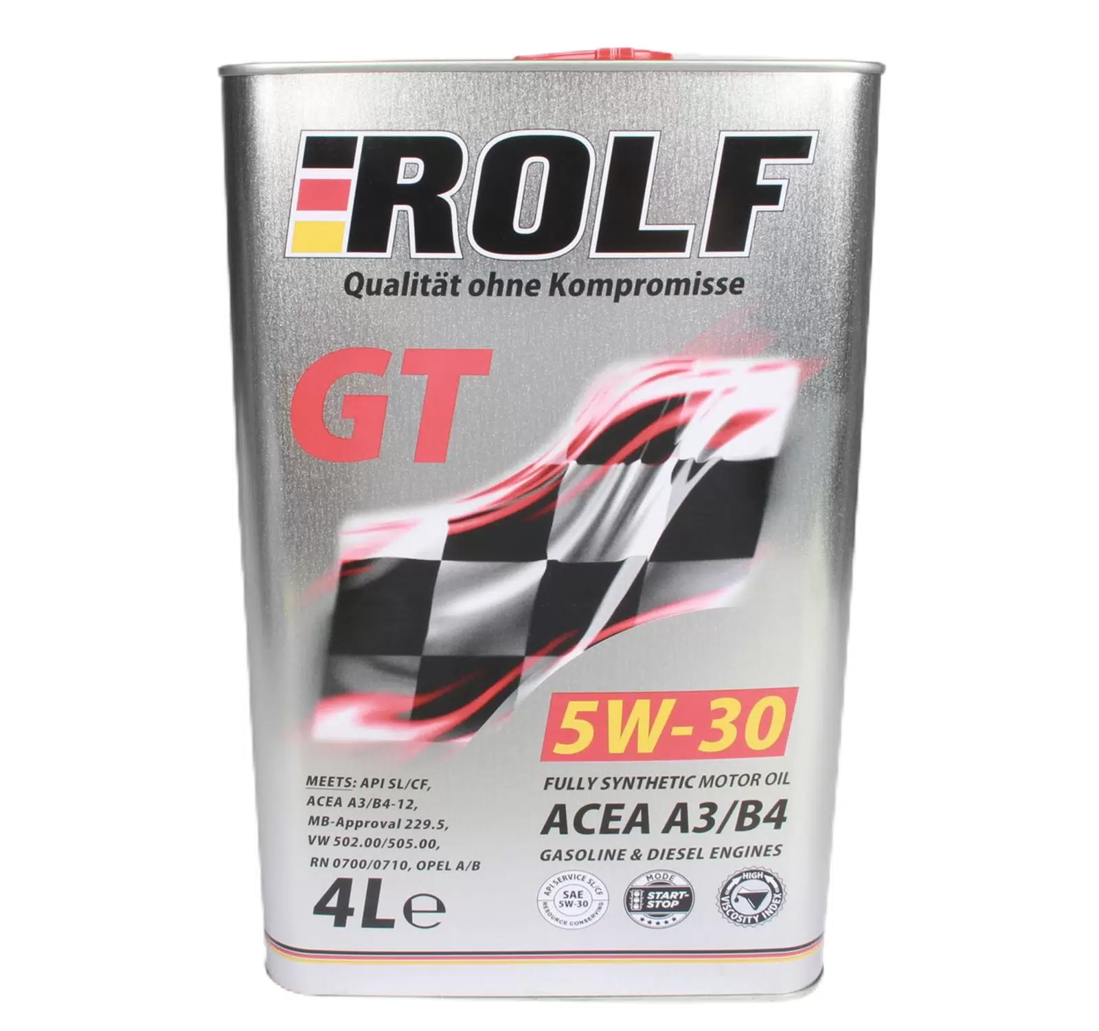 Моторное масло ROLF GT 5W-30 A3/B4, синтетическое, 4л
