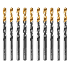Сверло по металлу, 7 мм, HSS-Tin, Golden Tip, 10 шт. Denzel