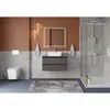 BelBagno KRAFT-800-2C-SO-GSO База под раковину подвесная с фрезерованными ручками по всей длине фасада с двумя выкатн. ящ., Темно-Серый Мат.,800x455x500