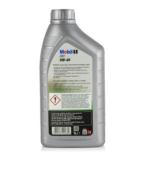 Mobil 1 ESP 0W40 Dexos 2 синтетическое моторное масло