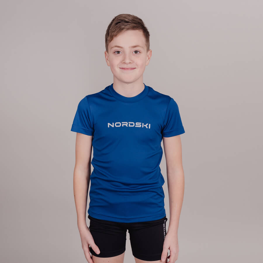 Nordski Jr Logo Run комлпект для бега детский navy - 3