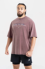 Футболка Boxraw Poetry In Motion Oversized Бордовый