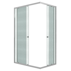 Душевое ограждение Niagara Eco NG-1012-14QMT (120х80х190) прямоугольник,раздвижное,хром,стекло матовое,1 место