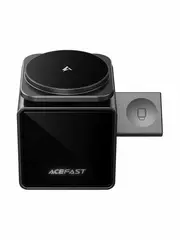 Беспроводная зарядка ACEFAST E34 Fast 3-in-1 22,5W Wireless Charger Desktop Holder, металлик