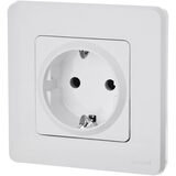 Розетка с заземлением - Legrand Inspiria - со шторками 16А 250В винтовые зажимы - белый — фото 9