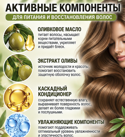 Бальзам для волос оливковый 450 мл Белита Lift Olive  — фото 4