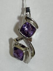 Аметист 260  (серьги из серебра)