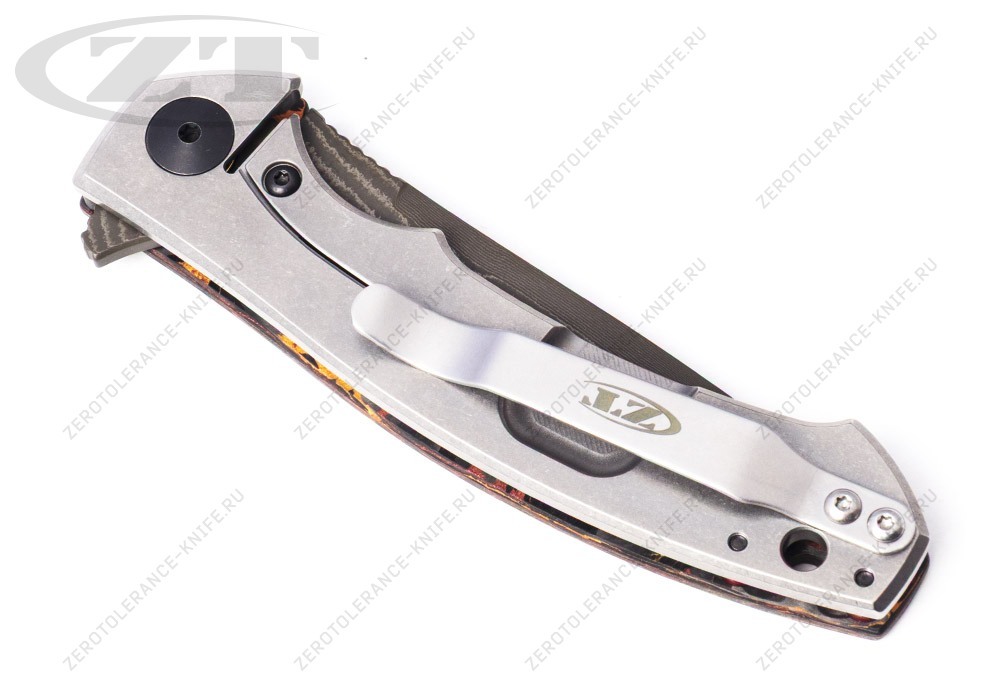 Нож Zero Tolerance 0450CFDAMS Small Sinkevich Damascus - фотография 
