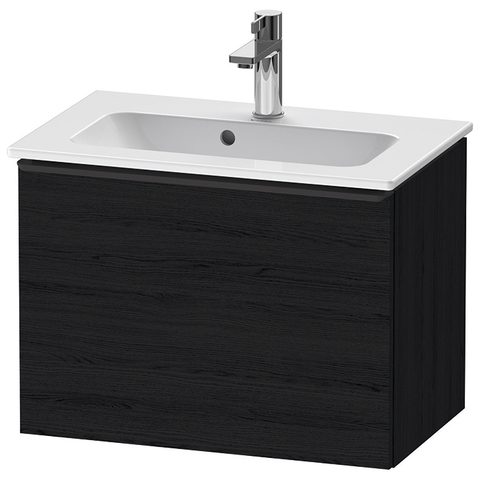 Duravit D-Neo DE426801616 Тумбочка подвесная, Compact 440x610x372, 1 ящик, цвет: Black Oak