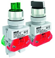 25052  Переключатель ПЕ22-AC-3-BLK DEKraft