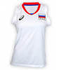 Asics Russia Sleeveless Tee женская волейбольная майка белая - 1