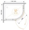 Cezares BERGAMO-W-RH-1-120/100-ARCO-C-CR-R-IV Душевой уголок, цвет: хром