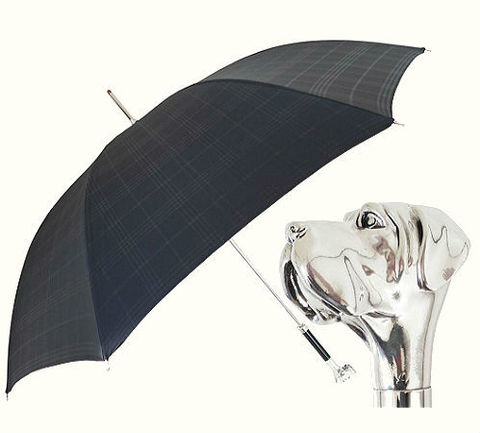 Купить онлайн Зонт-трость Pasotti 6434-19-27 Silver Labrador в магазине Зонтофф.