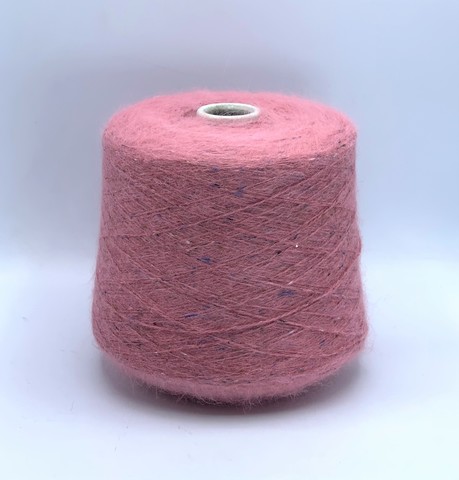 Luxury Selection by Ri.Go(пр.Италия), art- Angora Spiky Tweed ,2/900 450 м/100гр, 75%Ангора 5%Вискоза 20%Полиамид , цвет-Малиновое мороженое, твид,арт.14081