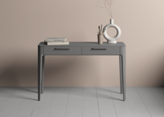 Консоль Type oak 2 ящика ширина 120 см (серый)