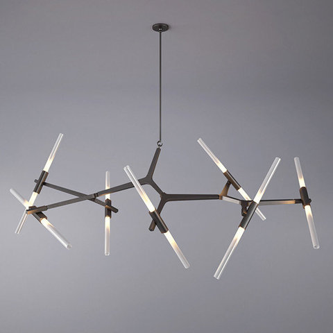 Люстра ROLL&HILL Agnes Chandelier ( Black )   - 14  Lights