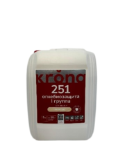 KRONA Огнебиозащитный состав для древесины 251,бесцветный 5 кг.