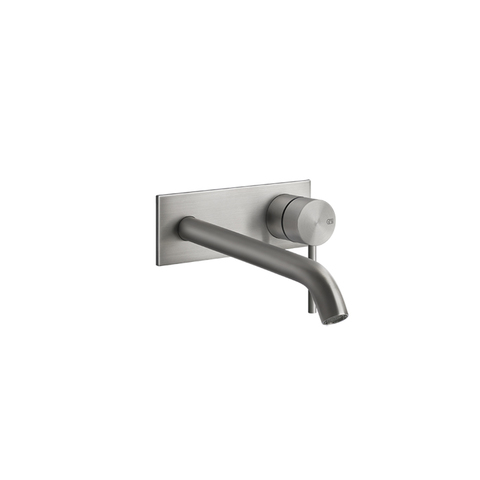 Gessi 316 54090#239 Встраиваемый смеситель с изливом 200-170мм (внешние части), цвет: steel brushed