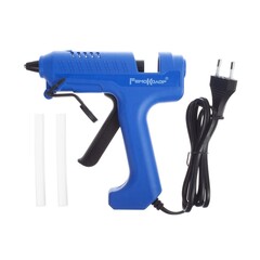 Пистолет клеевой 100 Вт, стержень 11 мм, 2 шт. в комплекте, расход 12-16 г/мин, кабель 1,5 м (РемоКолор) 90-1-001