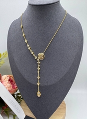Колье - сотуар CHANEL коллекция Bouton de CAMELIA yellow/white VGOLD
