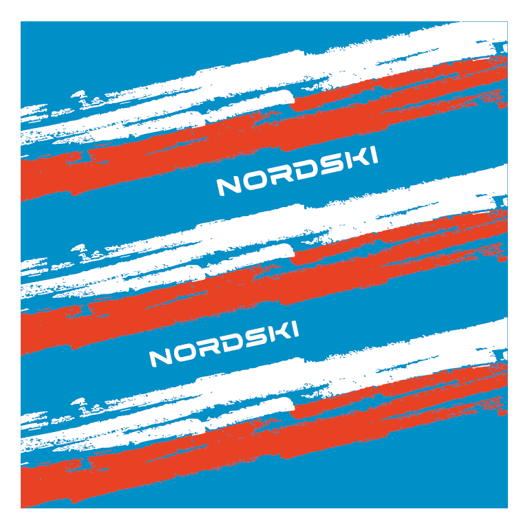 Nordski Stripe многофункциональный баф blue-red - 2