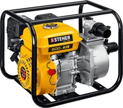 Мотопомпа бензиновая 600 л/мин STEHER WPC-600