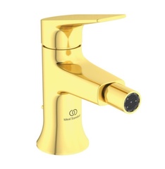 Ideal Standard La Dolce Vita BD664A2 Однорукоятковый смеситель для биде с донным клапаном PVD Brushed Gold (Шлифованное Золото) фото