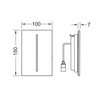 TECE 9242064 TECEfilo Urinal Лицевая панель, стекло белое