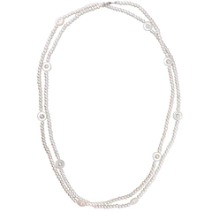 Колье с жемчугом из серебра 925 пробы JA-L-351522-1