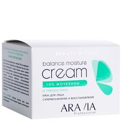 Крем для лица с мочевиной (10%) и пребиотиками Balance Moisture Cream, 150 мл, ARAVIA Professional