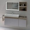 Geberit Citterio 500.571.JI.1 Зеркало с подсветкой, боковая полка 133.4x58.4см, Бежевый дуб / Меламин, древесная структура