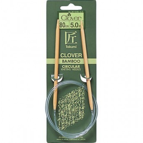 Clover Круговые бамбуковые спицы Takumi