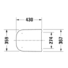 Duravit Happy D.2 64590000 Сиденье для унитаза, микролифт