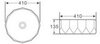 BelBagno BB1409H301 Раковина керамическая накладная, 41x41, цвет: чёрный