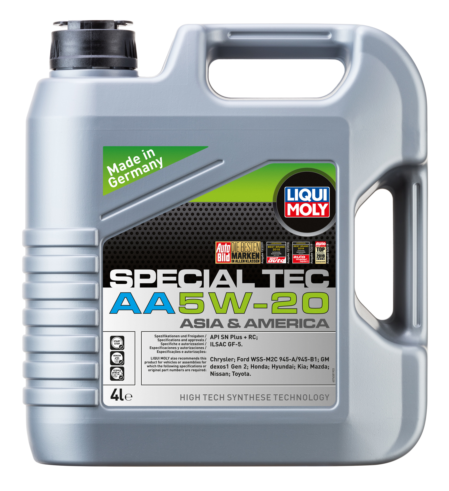 Моторное масло Liqui Moly Special Tec AA 5W20 hc-синтетическое 4л