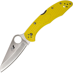 Фото Складной нож Salt 2 - Spyderco C88PYL2, сталь H1 Satin Plain, рукоять термопластик FRN, жёлтый